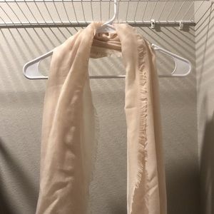 Sheer cream scarf/shall
